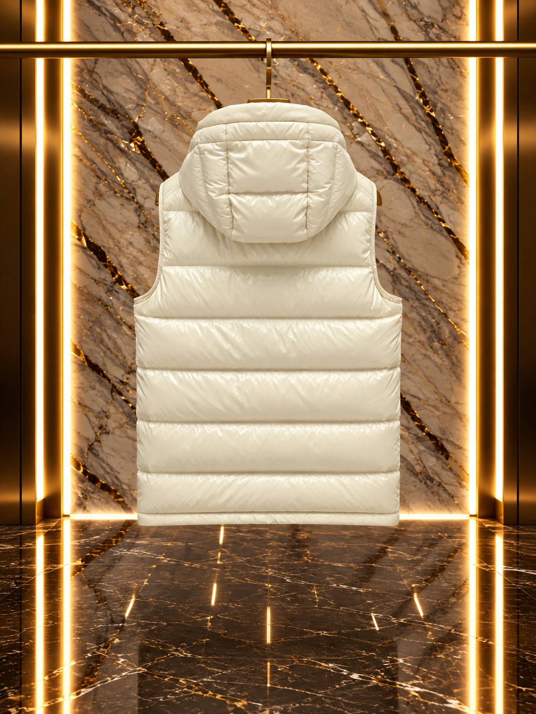 MCLR Bormes Sleeveless Hooded Down Jacket