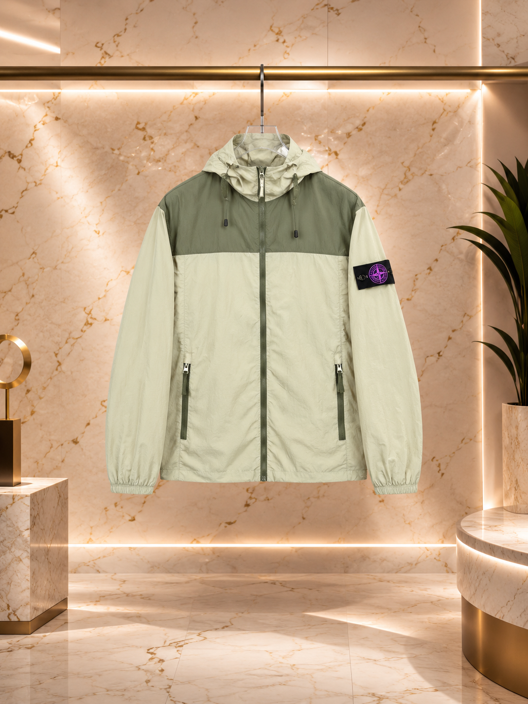 Stone Veste coupe-vent Crinkle Reps NY