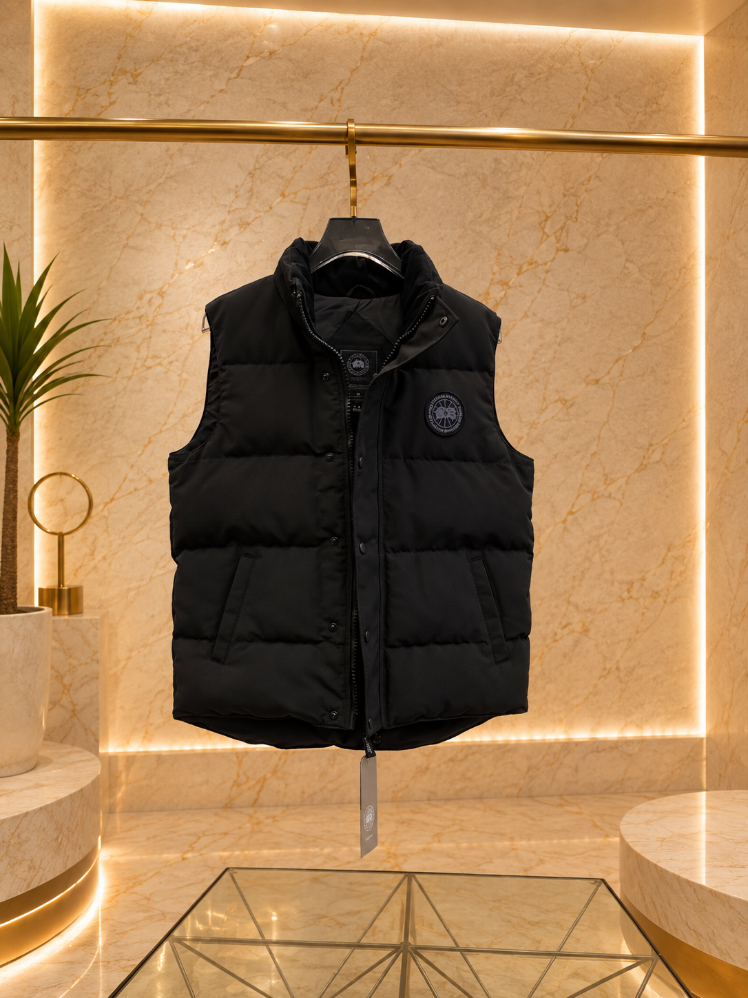 CG Garson Black Disc Sleeveless Jacket
