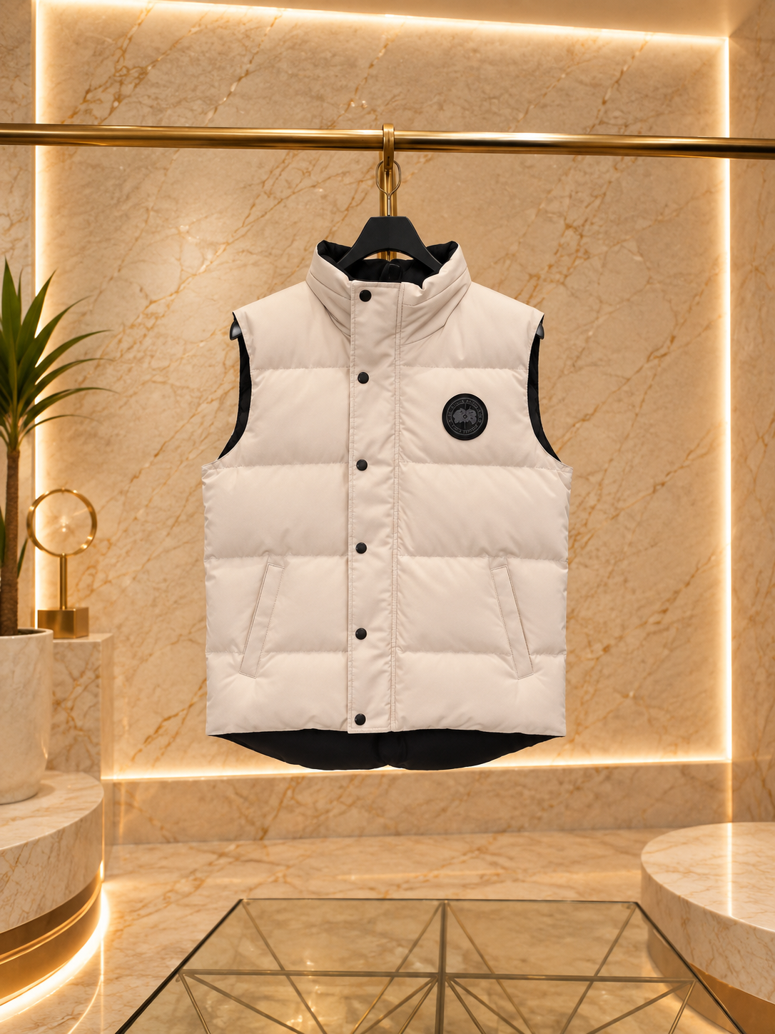 CG Garson Black Disc Sleeveless Jacket