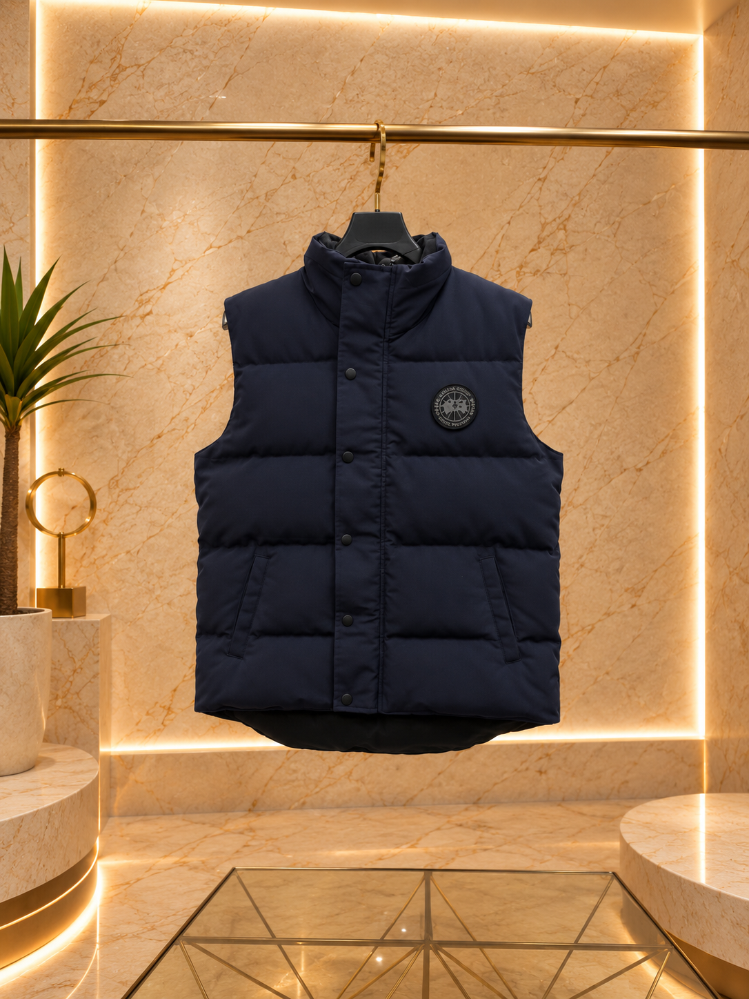 CG Garson Black Disc Sleeveless Jacket
