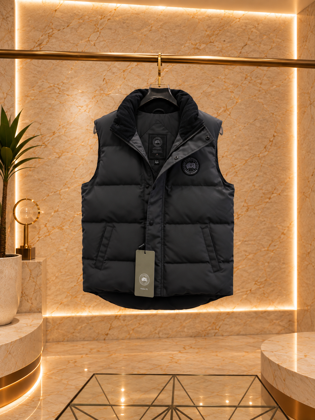CG Garson Black Disc Sleeveless Jacket