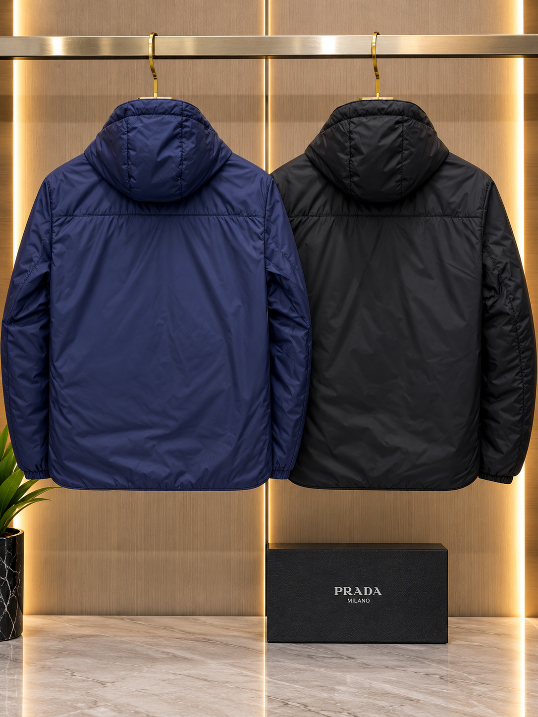 Pra Re-Nylon hooded jacket