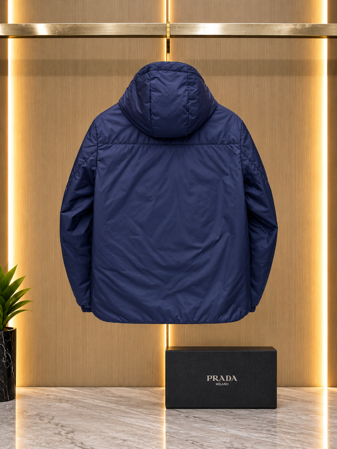 Pra Re-Nylon hooded jacket