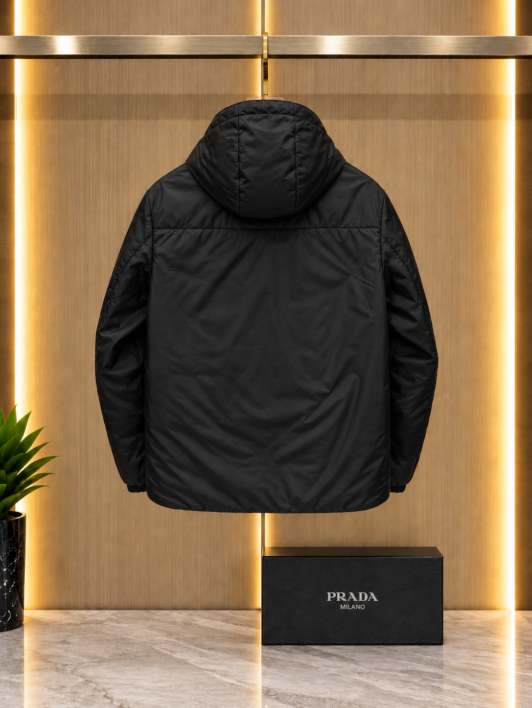 Pra Re-Nylon hooded jacket