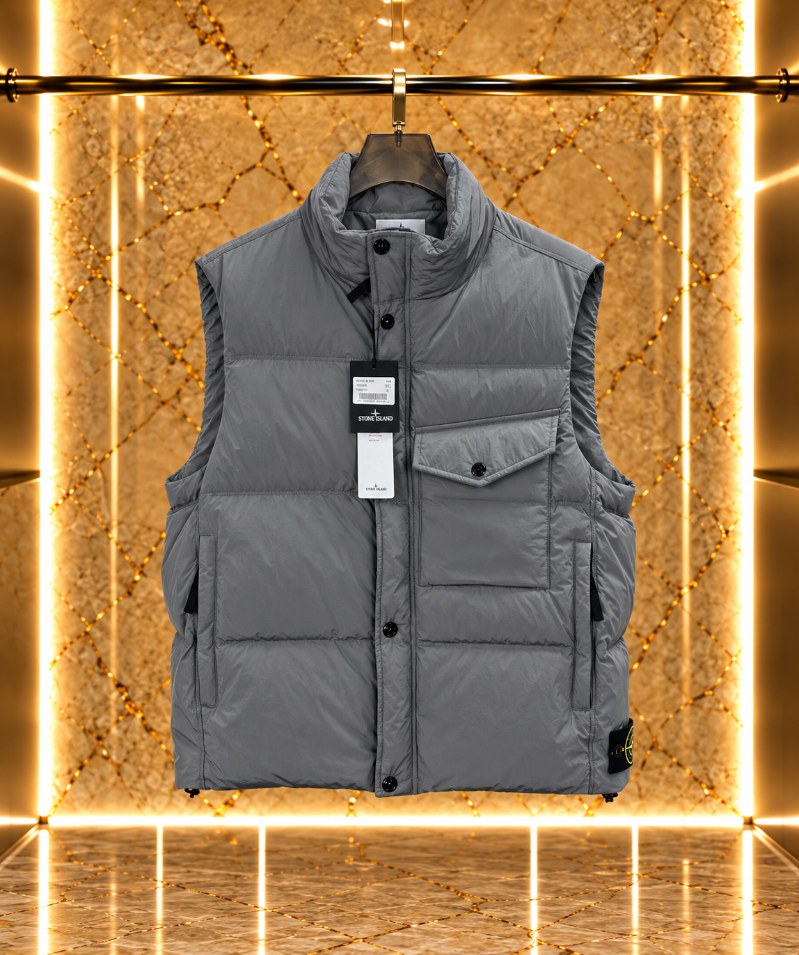 Stone nahtlose Daunenweste aus Tunnel-Nylon Down-TC