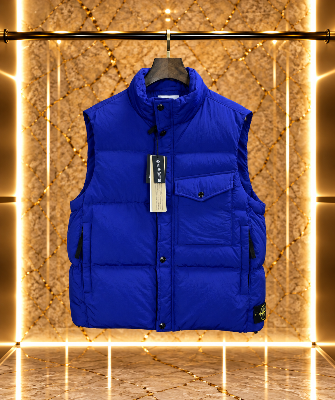 Stone nahtlose Daunenweste aus Tunnel-Nylon Down-TC