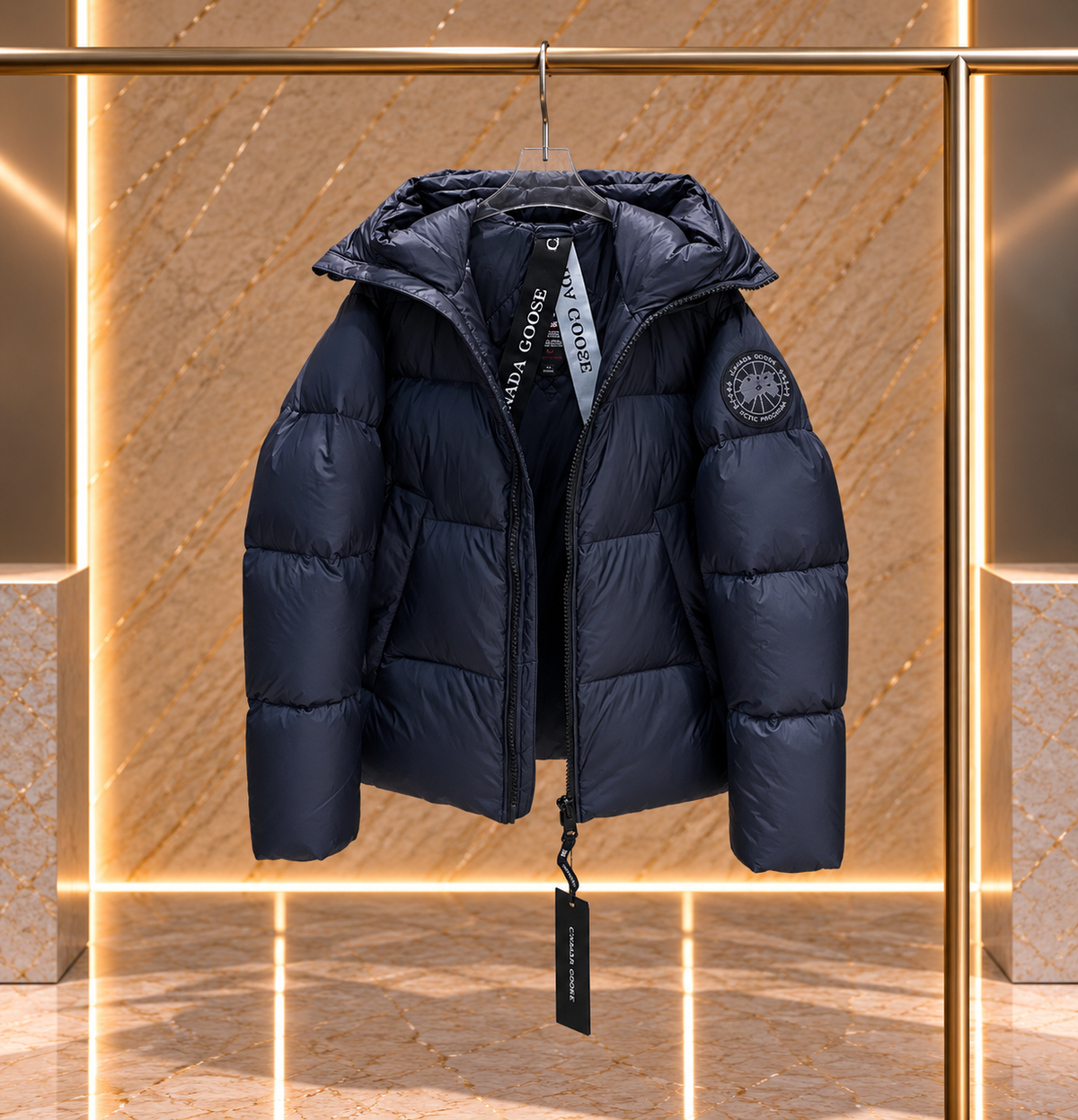 CG Crofton Puffer Black Labe