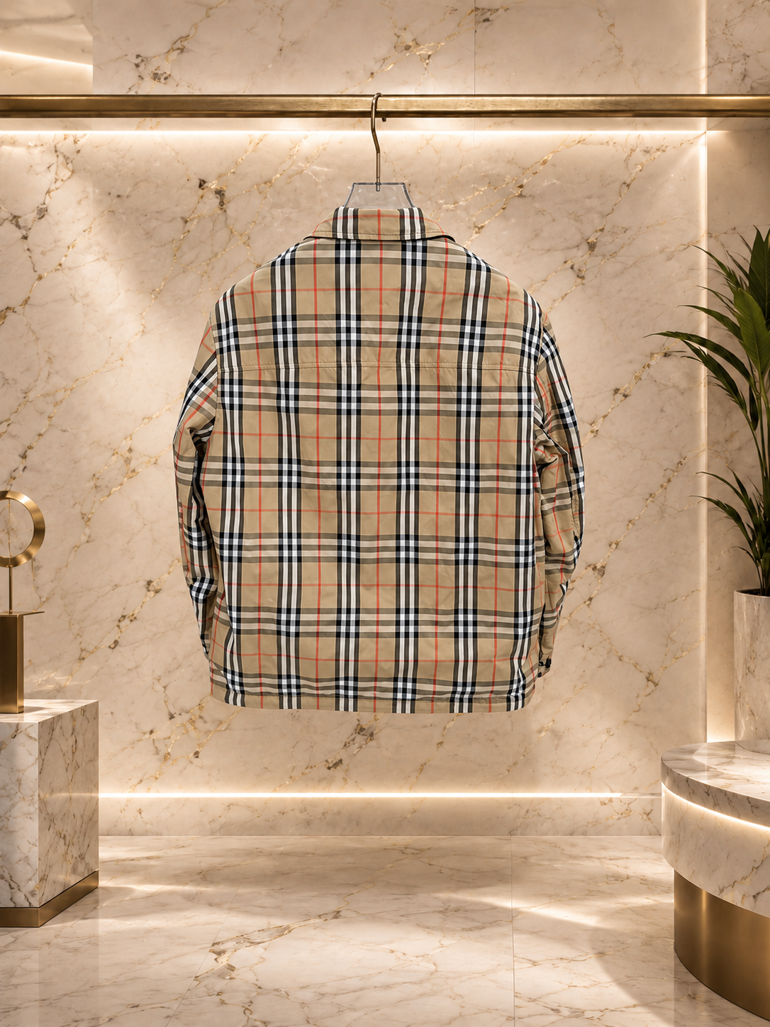 BRBY Veste Harrington réversible