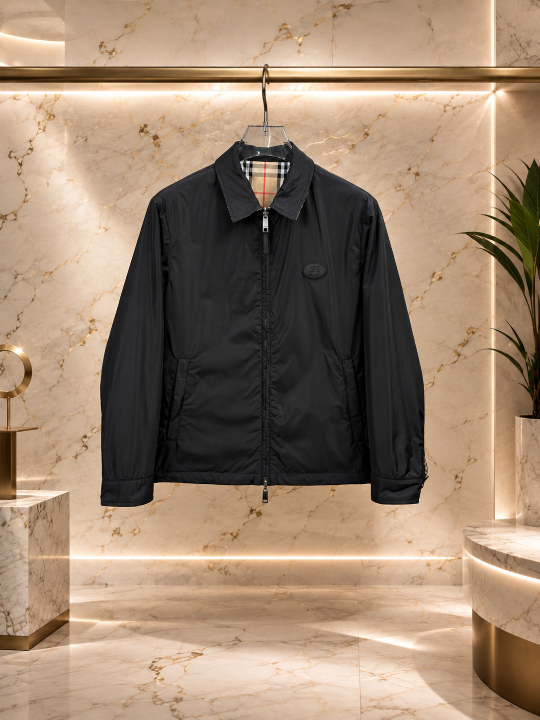 BRBY Veste Harrington réversible