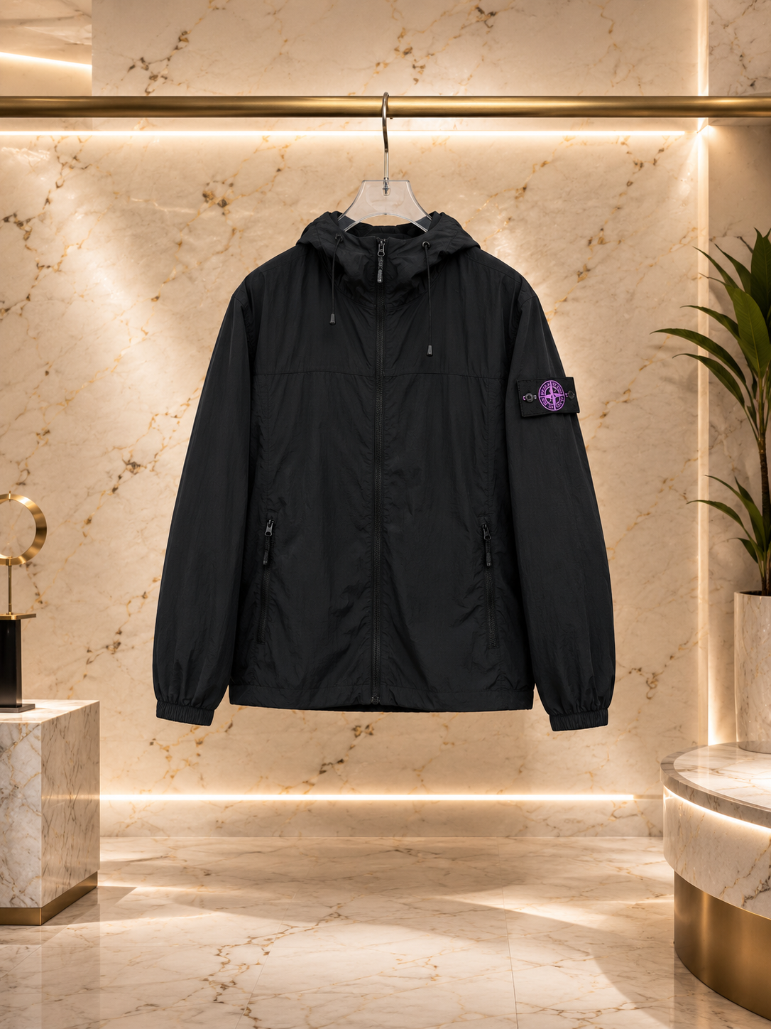 Stone Veste coupe-vent Crinkle Reps NY