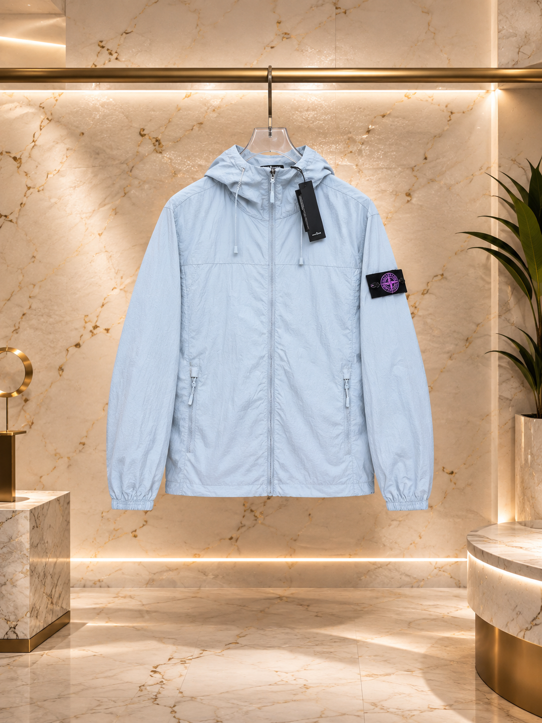 Stone Veste coupe-vent Crinkle Reps NY
